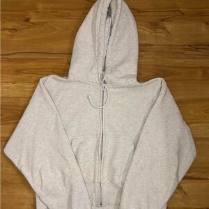 Cozy Cream Zip-Up Hoodie